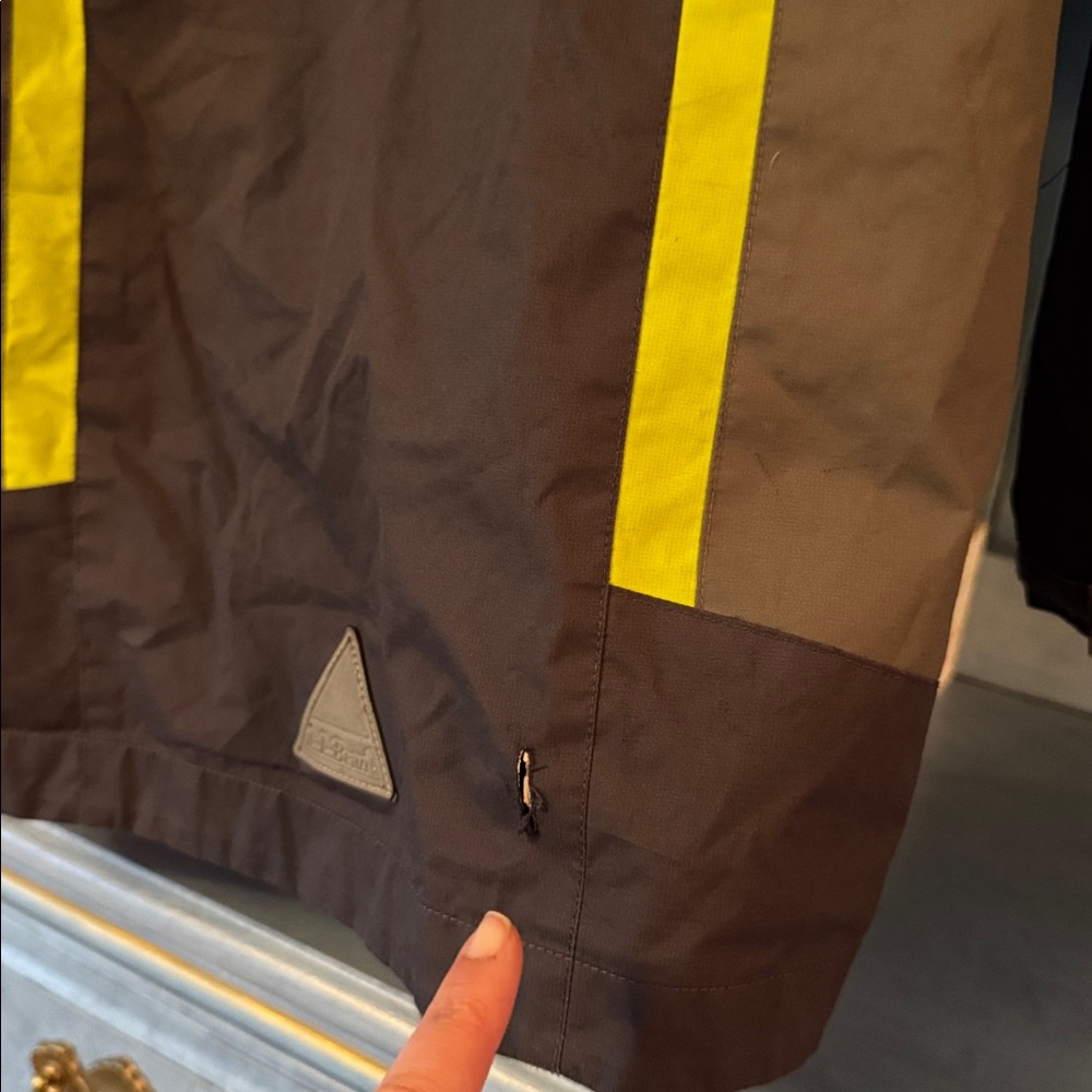 L.L. Bean Jacket with Yellow Accent Panels - Picture 5 of 5